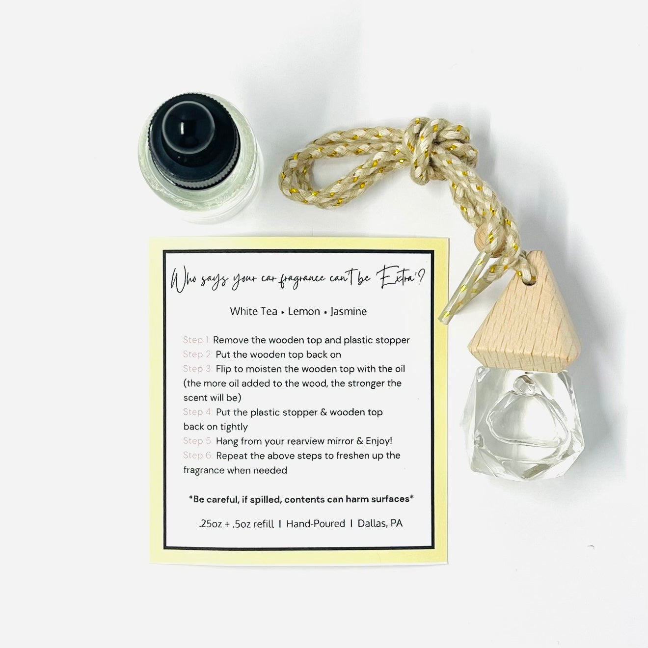 White Tea Car Perfume