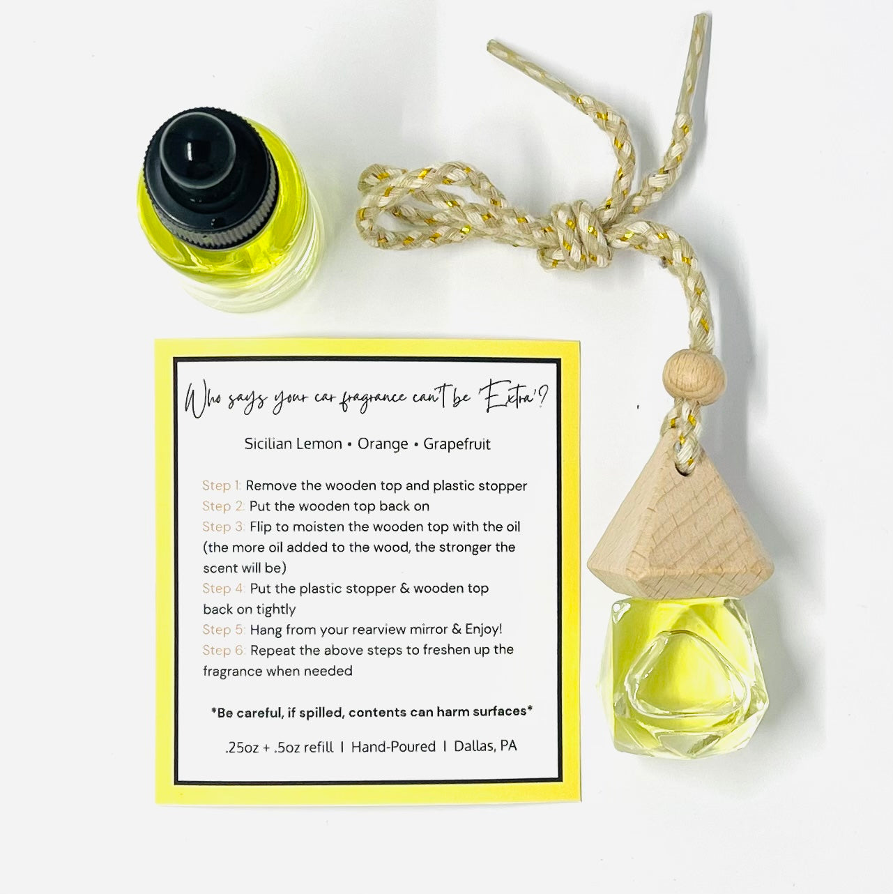 Citrus Grove Car Perfume