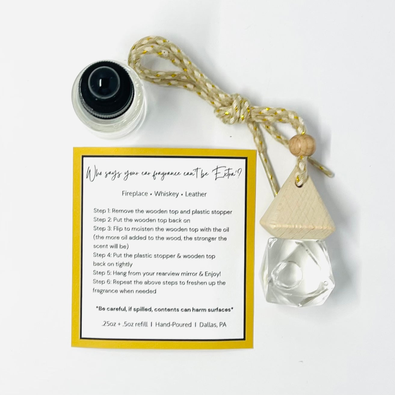 Earthy Whiskey Car Perfume