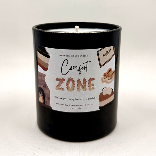 “Comfort Zone” - Whiskey, Fireplace & Leather