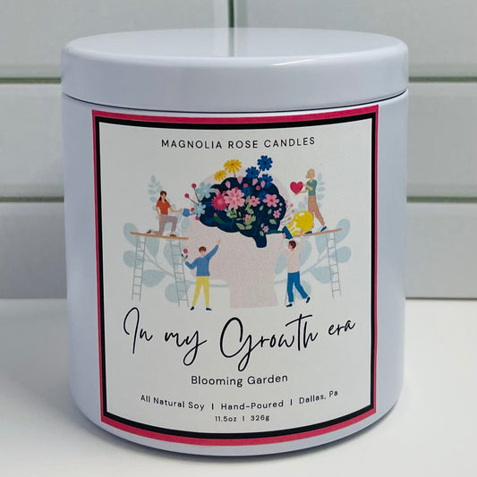 “In my Growth era” Blooming Garden Personal Development Candle