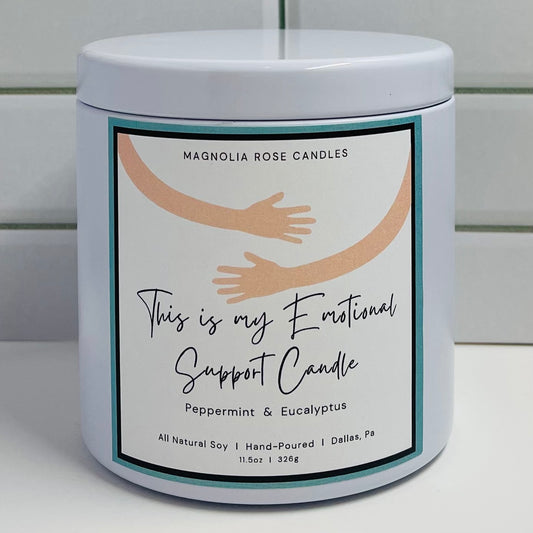 “This is my Emotional Support Candle” Peppermint & Eucalyptus