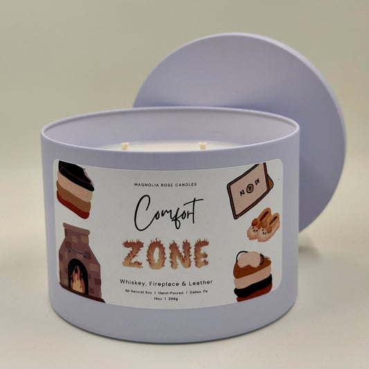 “Comfort Zone” - Whiskey, Fireplace & Leather