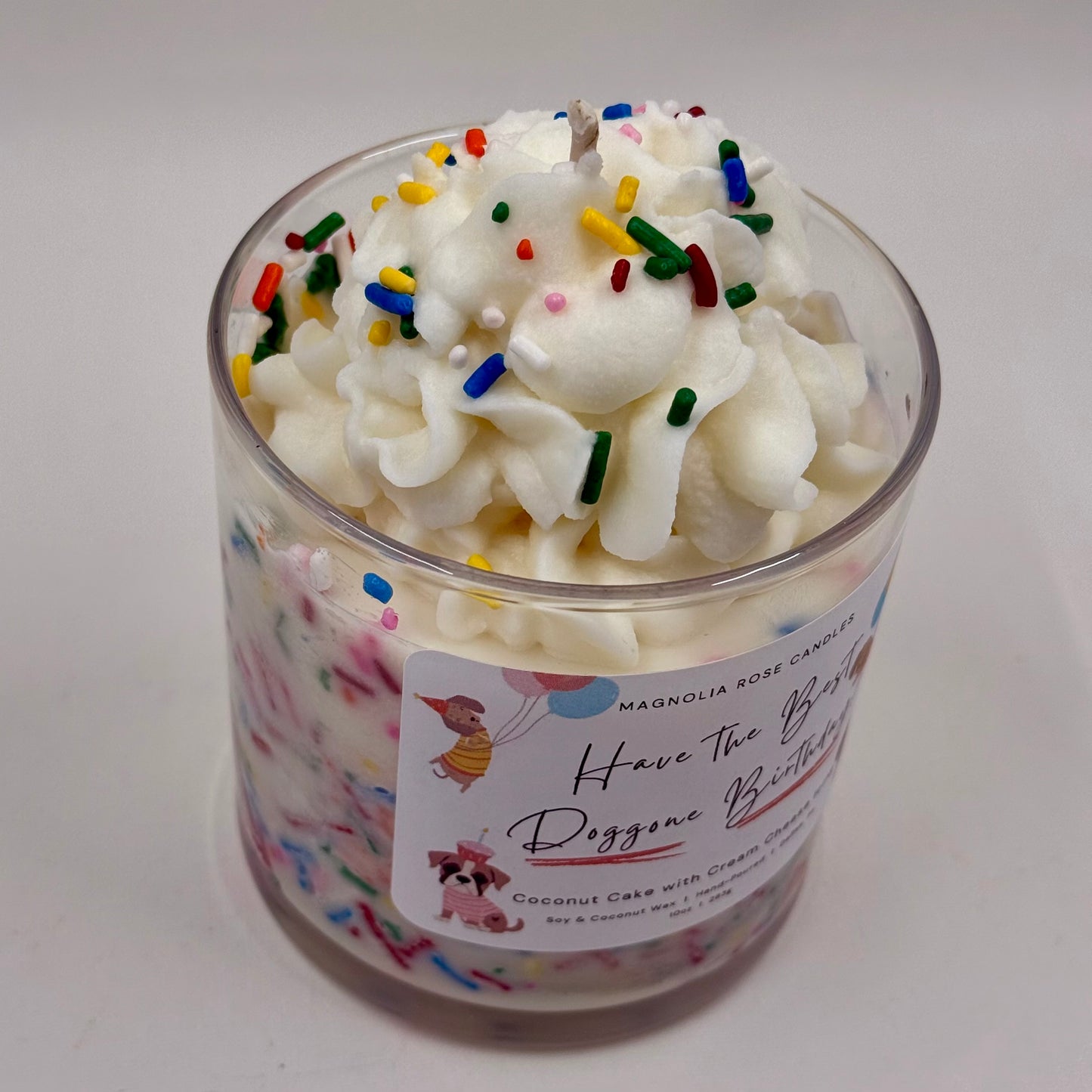 Have the Best Doggone Birthday! - Coconut Cake